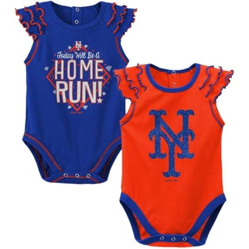 Outerstuff MLB Newborn & Infants 0-24 Months Girls Shining All Star 2 Piece Bodysuit Onesie Creeper Set