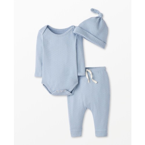 3-Piece Baby Pointelle Gift Set | Hanna Andersson
