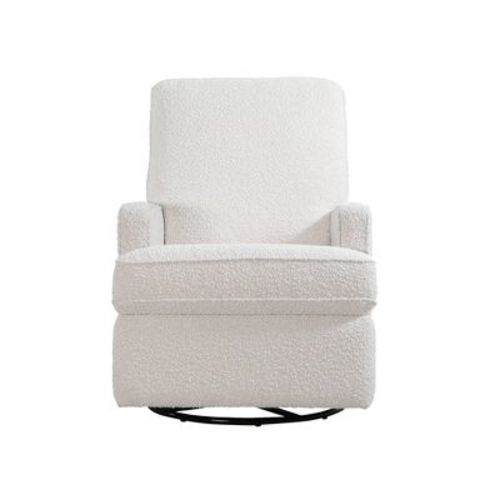 Second Story Home Tucker Swivel Recliner Accent Chair - Cream Boucle