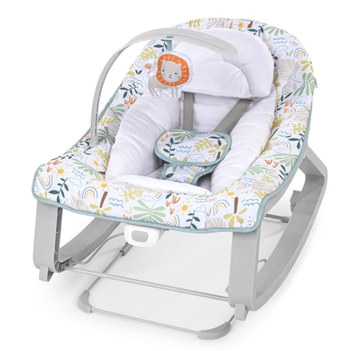 Ingenuity Keep Cozy 3-in-1 Grow with Me Vibrating Baby Bouncer Seat & Infant to Toddler Rocker, Vibrations & Toy Bar, 0-30 Months Up to 40 lbs (Madi)