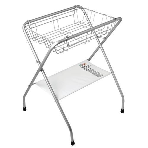 Primo Folding Bath Stand, Silver Gray