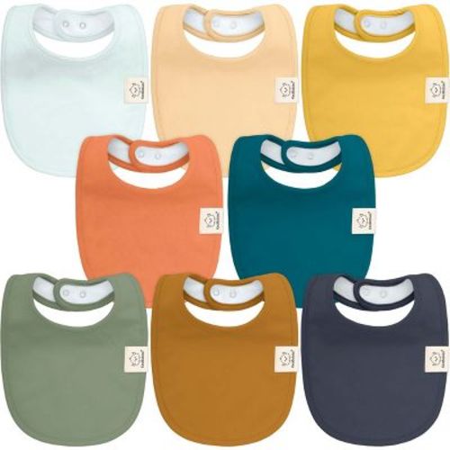 Keababies 8pk Organic Baby Bibs For Boy, Baby Drool Bib For Baby Boys And Girls, Newborn Teething Bibs (wilderness)