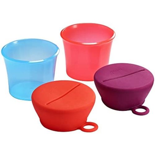 Boon SNUG Lid with Snack Cups, Pink