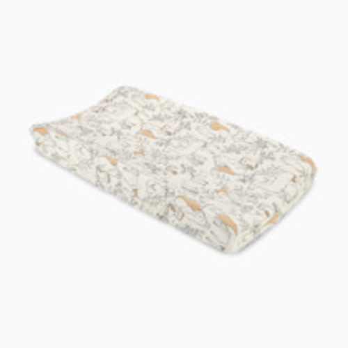 Crane Baby Cotton Quilted Change Pad Cover - Ezra Beige