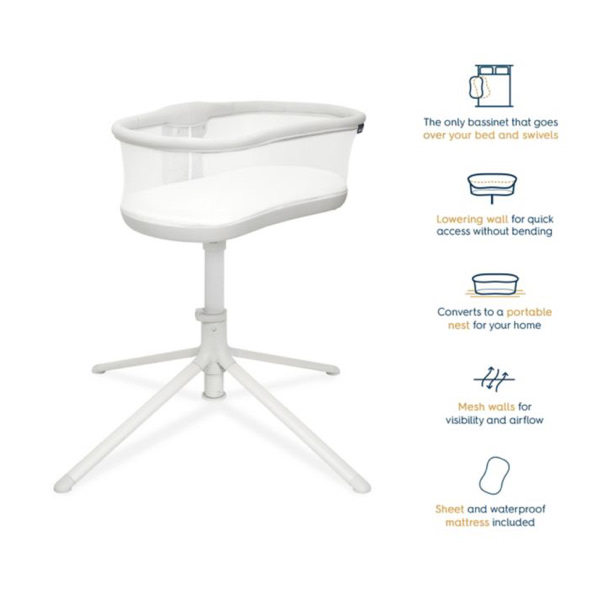 HALO® BassiNest® Swivel Sleeper 3.0 in Grey