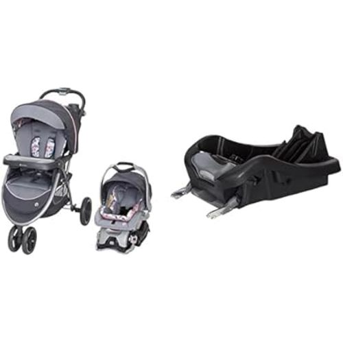Baby Trend Skyview Plus Travel System, Bluebell + 2nd Secure 35 Infant Car Seat Base