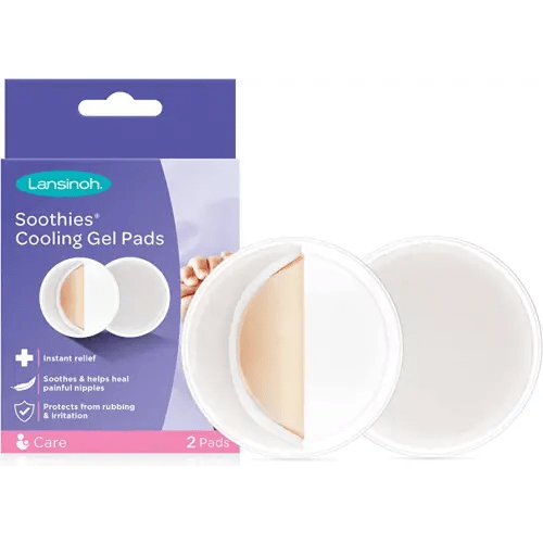Lansinoh Soothies Cooling Gel Pads, 4 Count, Breastfeeding Essentials,  Provides Cooling Relief for Sore Nipples