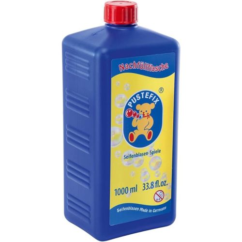 33.8 oz Refill Bottle of Pustefix Liquid Bubble Blowing Soap Solution, 1000ml