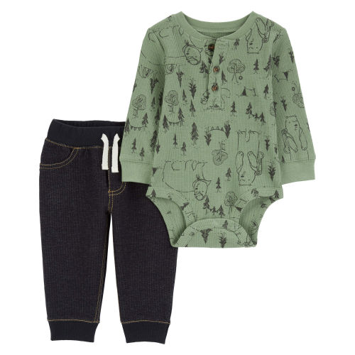 Baby 2-Piece Woodland Creatures Bodysuit Pant Set - Carter's | Carter's