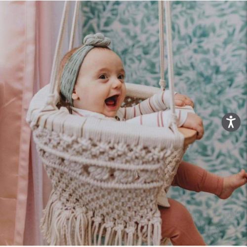 Macrame Baby Swing | 100% Organic Cotton | Finn + Emma