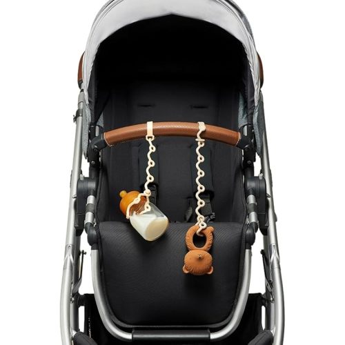 Toy Straps for baby - Keep toy, bottle & pacifier Off The Floor - Great for Stroller, High Chair and Car Seat - 2-Pack