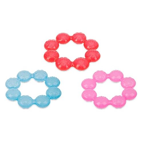 Nuby IcyBite Soother Ring Teether, Colors May Vary, 1 Count