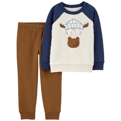 Baby Boy Carter's Moose Pullover & Pants Set