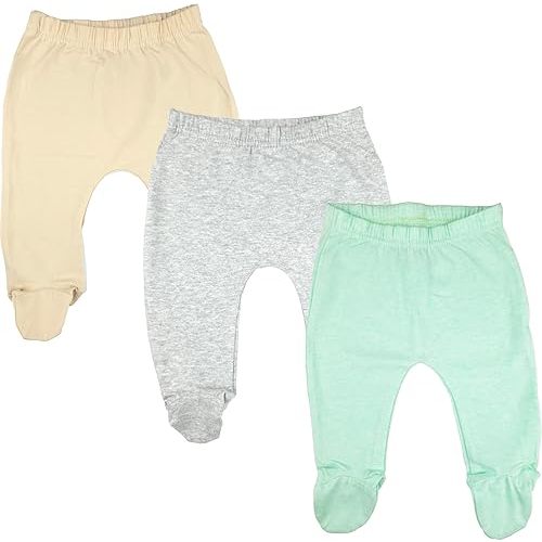 123 Bear Baby Soft Cotton Spandex Pants with Feet