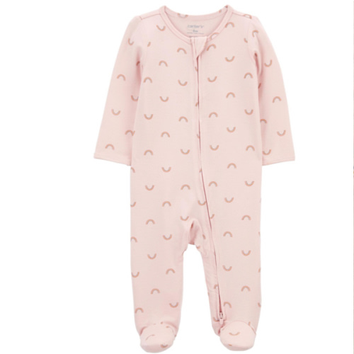 Baby Rainbow Zip-Up PurelySoft Sleep & Play Pajamas