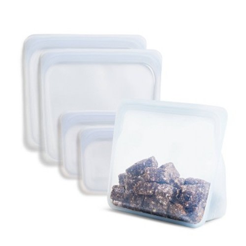 stasher Reusable Bags On-The-Go Starter Kit - 5pk - Clear