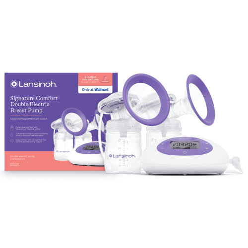 Lansinoh Signature Comfort Portable Double Electric Breast Pump, Lightweight