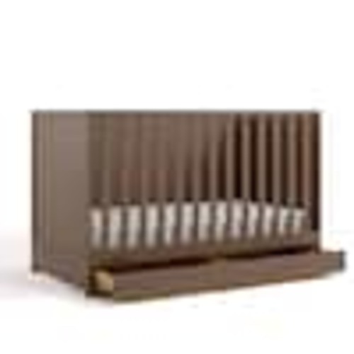Graco Theo Hazelnut 3-in-1 Convertible Crib with Drawer 04621-208