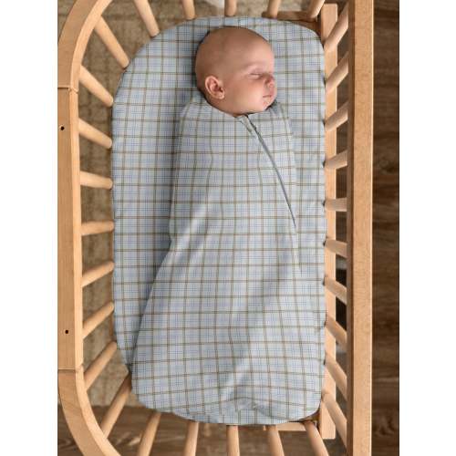 gunamuna Swaddle Sleep Sack - Plaid / 1.0 TOG - Swaddle Sleep Sack - Plaid / 1.0 TOG