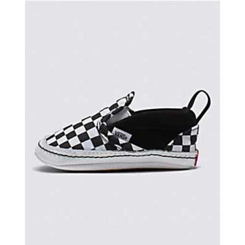 Infant Slip-On V Checkerboard Crib Shoe