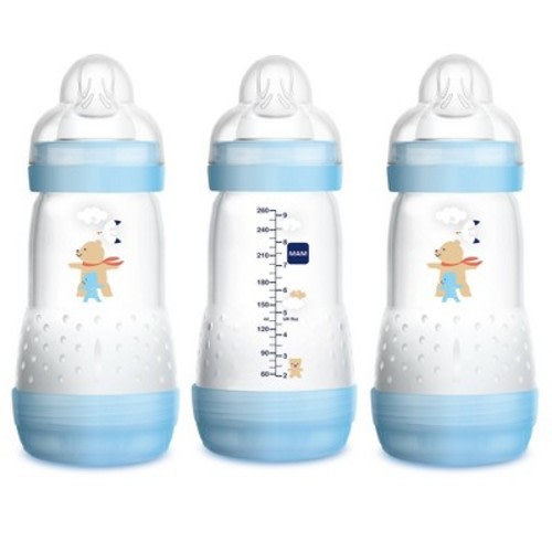 MAM Boys' Anti-Colic Bottle - 9oz/3ct