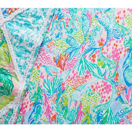 Organic Lilly Pulitzer Mermaid Cove Crib Sheets | Pottery Barn Kids