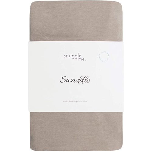 snuggle me Swaddle | Organic Cotton Swaddle Blanket, Soft Stretch, 47 x 47 inches (Birch)