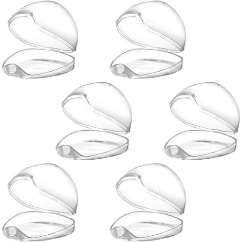 Accmor Pacifier Case, Pacifier Holder Case, Pacifier Container for Travel, BPA Free, Transparent, 6 Pack