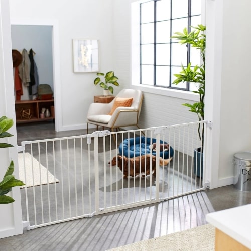 FRISCO Steel 3-Panel Configurable Dog Gate, White, 30-in - Chewy.com
