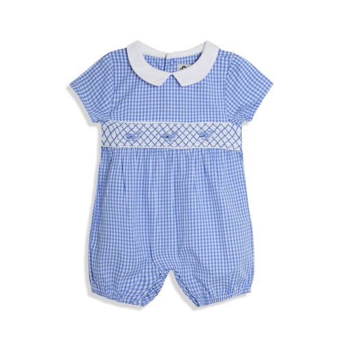 Whale Embroidered Romper, 6-12M