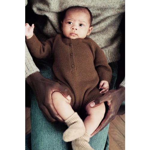 100% MERINO WOOL BODYSUIT - Brown | ZARA United States
