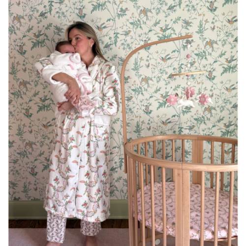 The Hotel Robe - Pastel Trellis