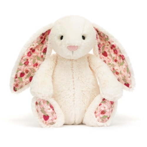Jellycat Blossom Cream Bunny 'Berry' Plush - White, 12.20in