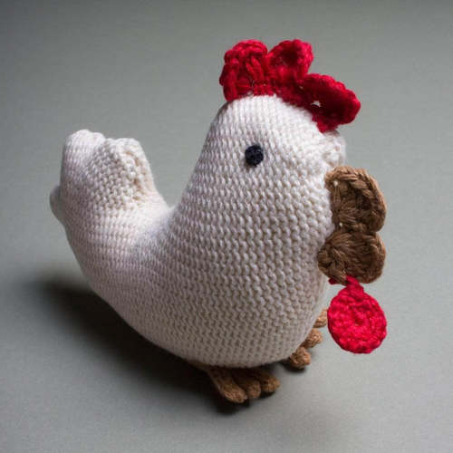 Organic Baby Toys - Newborn Rattles | Chicken