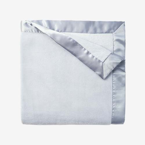 Pale Blue Coral Fleece Baby Stroller Blanket