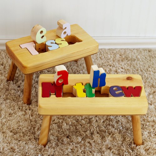 Personalized Puzzle Step Stools at Gifts.com