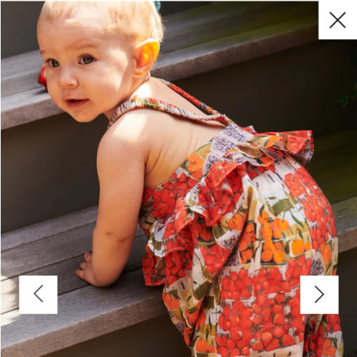Baby Girls Brianne Jumper - Berries and Oranges – Pink Chicken