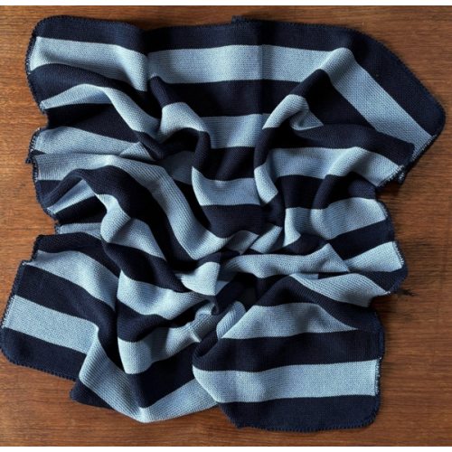 Knitted wool baby blanket