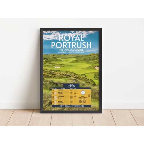 Royal Portrush Open Edition Golf Course Poster Print Wall Art