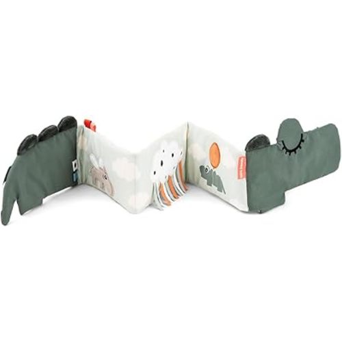 Done by Deer Fold-Out Soft Book Croco Green