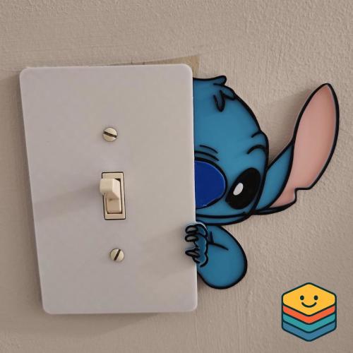 Lilo and Stitch Light Switch Cover – Cute 3D Printed Disney-Inspired Wall Plate – Fun Gift for Kids and Stitch Fans