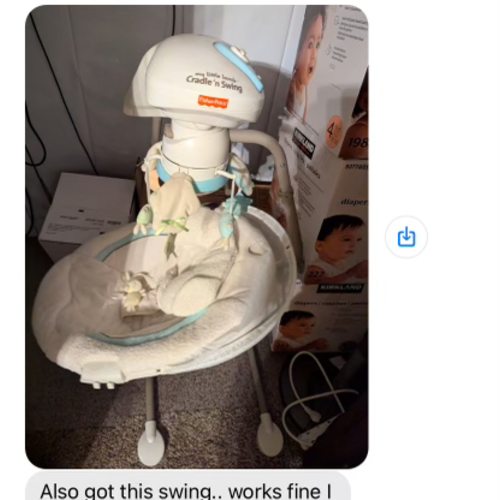 Ingenuity InLighten 5-Speed Baby Swing - Swivel Infant Seat, 5 Point Safety Harness, Nature Sounds, Lights - Nally Owl