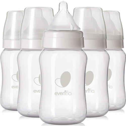 Evenflo Feeding Premium Proflo Venting Balance Plus Wide Neck Baby, Newborn and Infant Bottles - Helps Reduce Colic - 9 Ounce (Pack of 6)