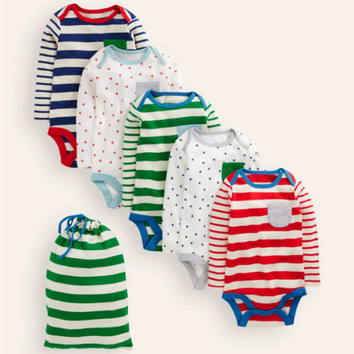 Striped 5 Pack Bodies-Multi Stripe | Boden USA