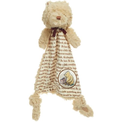 Kids Preferred Disney Baby Classic Winnie the Pooh Lovey Soft Security Blanket for Newborns, Cute Pooh Bear Character Blanket for Infants