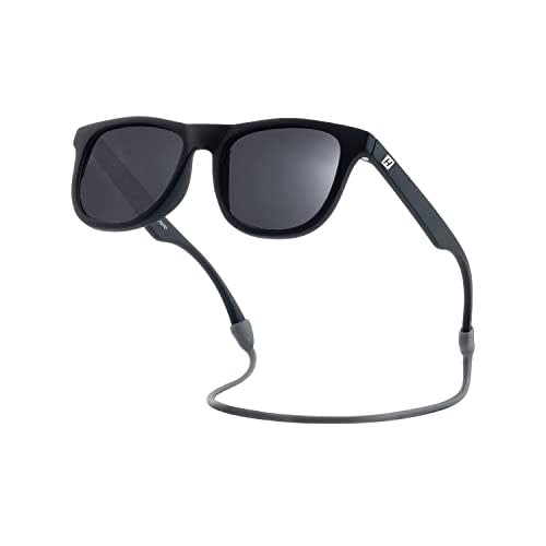 Hipsterkid Baby Sunglasses - Toddler Polarized Sunglasses with Shatter Resistant Lenses and Stay-On Strap 100% UV Protection
