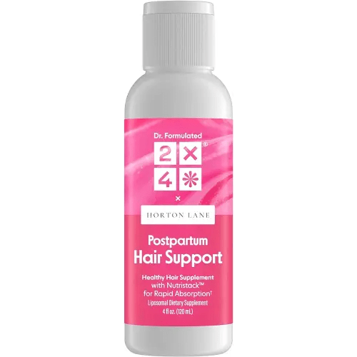 2X4 x Horton Lane Liposomal Postpartum Hair Loss Support Liquid Biotin Hair Growth Supplement with Vitamin B7, B6 and C, 4 fl oz