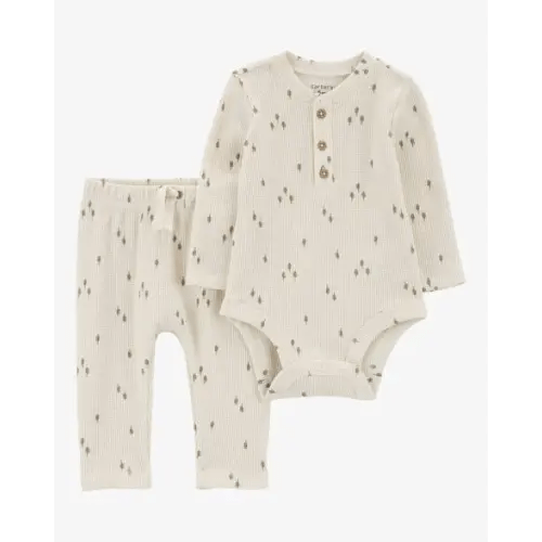 Baby 2-Piece Tree Print Thermal Bodysuit Pant Set - Carter's | Carter's