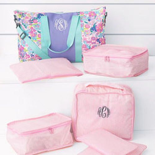 Monogrammed Youth Packing Bag Set