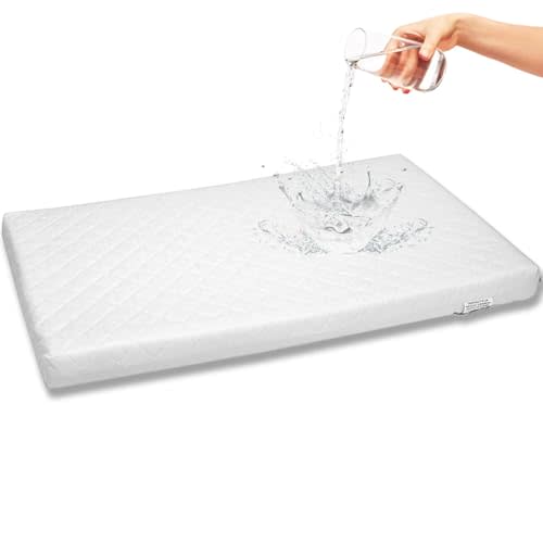 First Essentials Bassinet Cradle Mattress Pad (Rectangle, 16X32) for Newborn Comfort Breathable Easy Clean Hypoallergenic Waterproof Made in USA